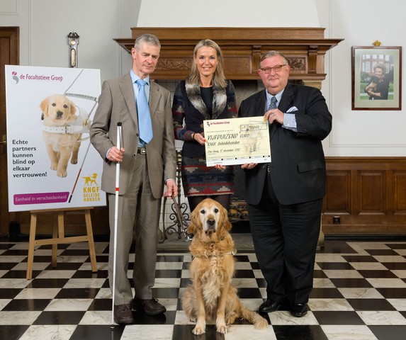 € 5.000 voor KNGF Geleidehonden van 'de Facultatieve Groep'