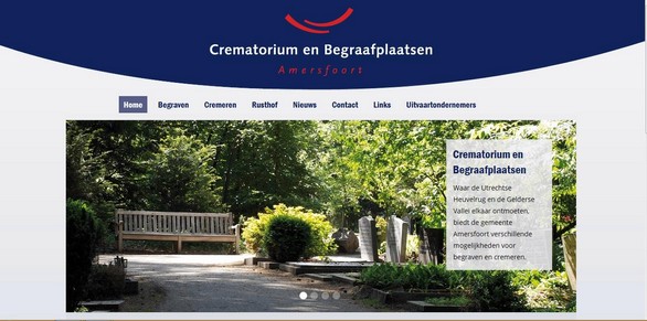 Website voor Crematorium en Begraafplaatsen Amersfoort